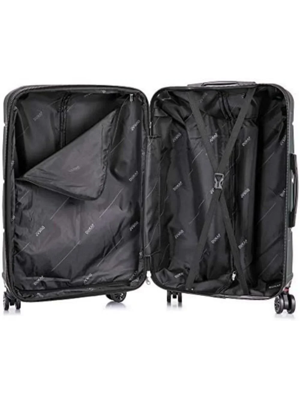 Lightweight 26-Inch Hardside Spinner Luggage - Stylish Green Travel Suitcase